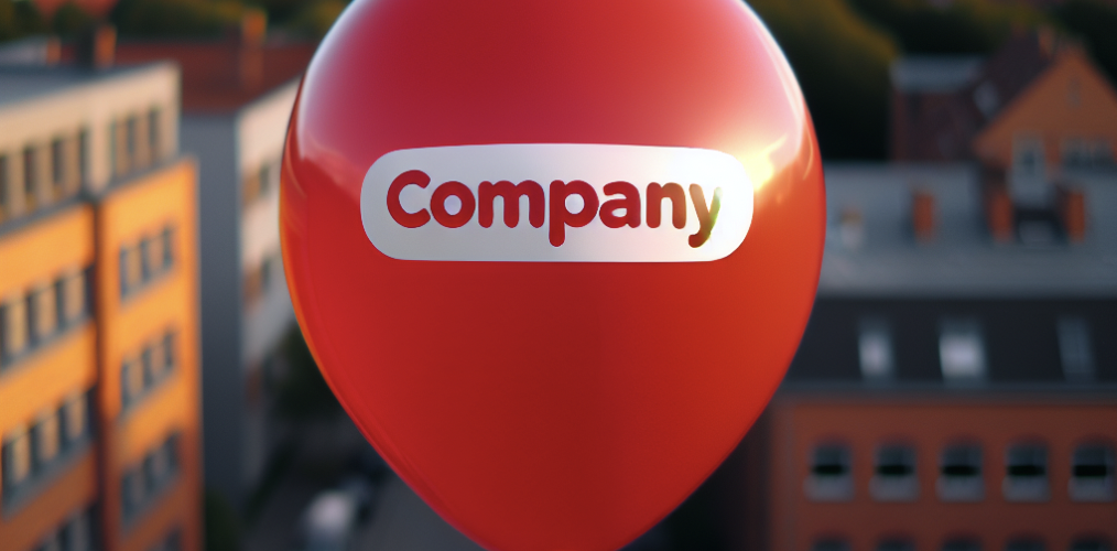 Bedruckte Luftballons für Firmeneröffnung