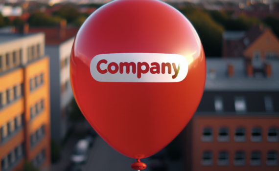 Bedruckte Luftballons für Firmeneröffnung