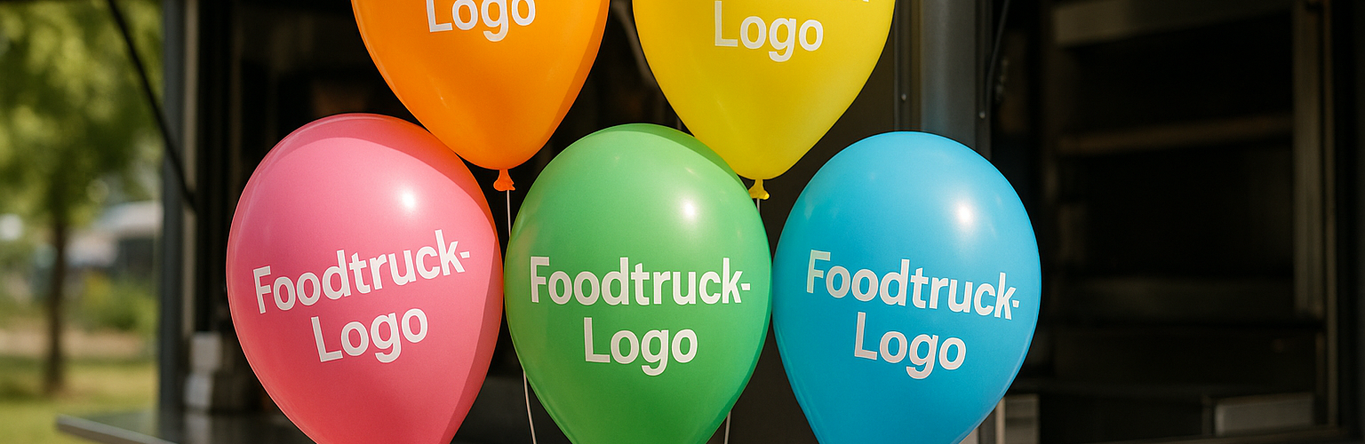 Bedruckte Luftballons für Foodtrucks