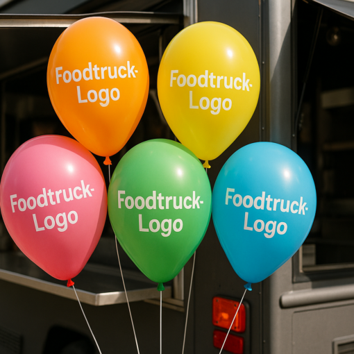 Bedruckte Luftballons für Foodtrucks