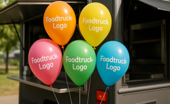 Bedruckte Luftballons für Foodtrucks